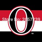 Ottawa Senators O logo Flag 3x5FT  100D Polyester brass grommets custom flag