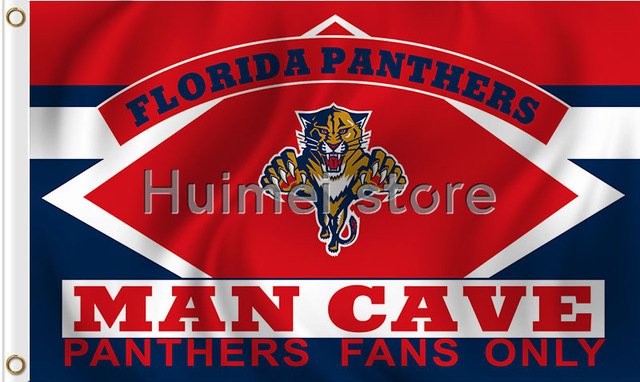 Florida Panthers Flag  3ft x 5ft Polyester MAN CAVE Style Banner