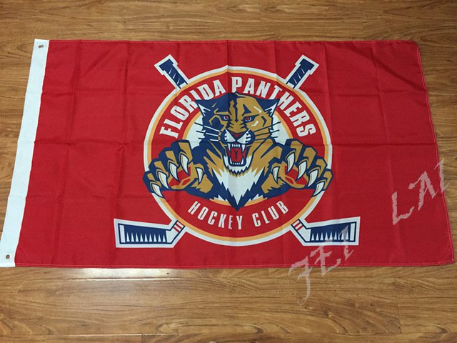 Florida Panthers Flag 3ft x 5ft Polyester Banner with 2 Metal Grommets