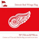 90*150cm  3x5ft Detroit Red Wings Flag Hockey Flag Flying Holiday Party Supplies
