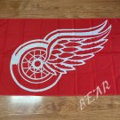 Detroit Red Wings Team and Logo Large Outdoor Flag 3FTX 5FT
