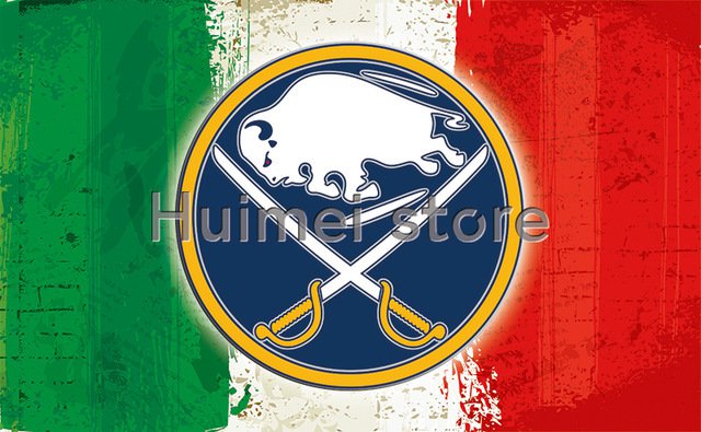 Buffalo Sabres Flag 3x5FT banner 100D Polyester brass grommets custom flag