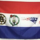Boston City Team Bruins Red Sox Outdoor Indoor Flag 3X5 Custom USA Any Team Flag