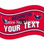Washington Capitals Your Text Flag 3ft x 5ft Polyester Banner Flyin