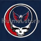 Washington Capitals flag 3ftx5ft skull CIRCLE STYLE custom   Banner