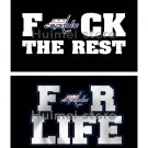 3ftx5ft Banner 100D Polyester Flag FCK LIFE AND THE REST BANNER metal Grommets