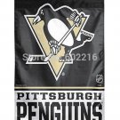 Pittsburgh Penguins Team and Logo Large Outdoor Flag 3FTX 5FT