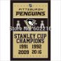 Pittsburgh Penguins 4 Time 2016 Stanley Cup Champion Flag 3ft x 5ft