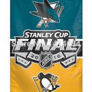 San Jose Sharks vs Pittsburgh Penguins Flag  3X5FT  Polyester flag grommets 009