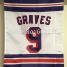 Adam Graves New York Rangers Retirement Banner Flag #9 3FTX 5FT