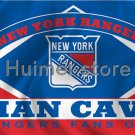 New York Rangers Flag 3ft x 5ft MAN CAVE Style Banner digital print custom large
