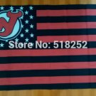 New Jersey Devils Stripe and stars Flag 3x5 FT 150X90CM Banner 100D Polyester