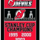 New Jersey Devils flag 3ftx5ft Banner 100D Polyester Flag metal Grommets