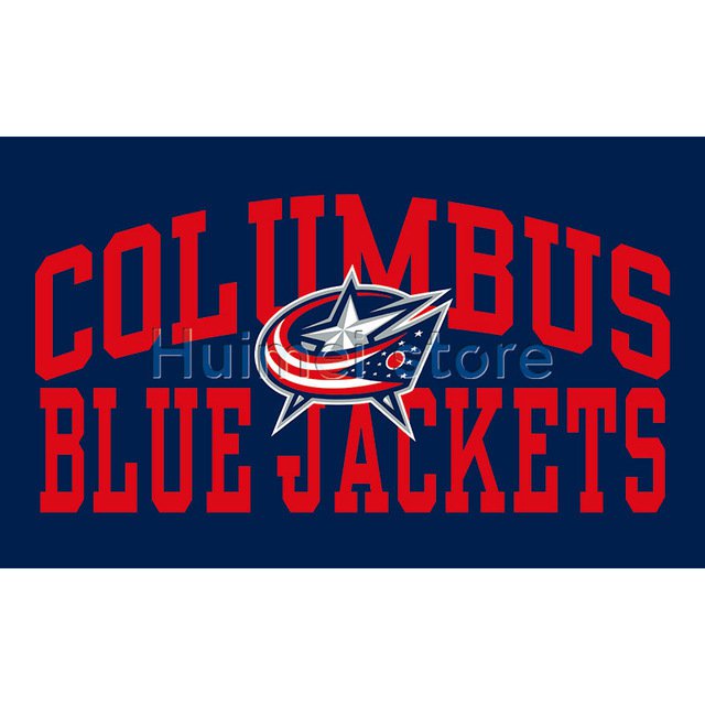 3X5FT Columbus Blue Jackets Flag Hockey Premium Team Custom Sport 100D Polyester