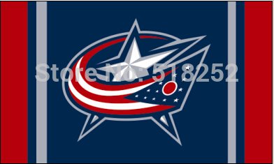 Columbus Blue Jackets Column Flag 3x5 FT  Banner 100D Polyester Custom flag