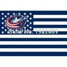 Columbus Blue Jackets USA star stripe Premium Team Hockey Flag 3X5FT