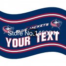 Columbus Blue Jackets Your Text Flag 3ft x 5ft Polyester  Banner Flying