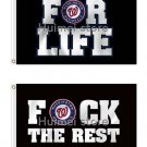 Washington Nationals Flag hot sell goods 3X5FT  Outdoor Banner brass metal holes