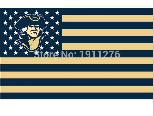 George Washington Colonials Nation Flag 3ft x 5ft Polyester  Banner Flying