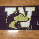 Washington Huskies flag 3ftx5ft Banner 100D Polyester Flag metal Grommets