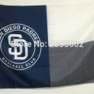San Diego Padres Banner Flag Polyester grommets 3 x 5 ft  Custom metal holes
