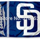 San Diego Padres wordmark Flag 3x5 FT 150X90CM Banner 100D Polyester Custom flag