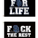 San Diego Padres flag 3ftx5ft Banner 100D Polyester Flag metal Grommets