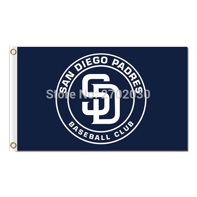 Circular Design San Diego Padres Flag World Series Champions Baseball 3x5 ft