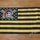 3X5FT  Pittsburgh Pirates flag US stripes banner metal Grommets