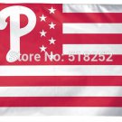 Philadelphia Phillies with stripes and stars Flag 3x5 FT 150X90CM Banner