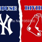 New York Yankees vs red rox Mets house divided Flag 3ft x 5ft