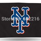 New York Mets NY Logo Black 3x5 Fan Flag  Banner Flying Custom flag 3ft x 5ft