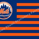 New York Mets USA NY Stripe  Baseball Flag 3X5FT