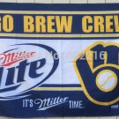 Milwaukee Brewers Go Brew Crew Baseball Large Outdoor Flag 3ft x 5ft Football