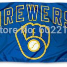 Milwaukee Brewers Flag 3ft x 5ft Size No.4 144* 96cm Custom flag