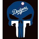 Los Angeles Dodgers skull Flag digital printed 3X5FT flag with 2 metal grommets