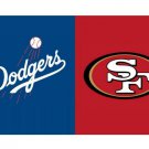 3x5ft Los Angeles Dodgers VS 49ers flag 100D polyester digital printed banner