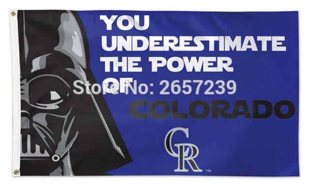 Colorado Rockies Star Wars Flag 3x5FT