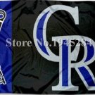 Colorado Rockies Wordmark Flag New 3x5ft 90x150cm Polyester Flag