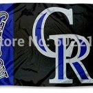 Colorado Rockies Team Logo Large Outdoor Flag Banner 3ft x 5ft