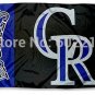 Colorado Rockies Team Logo Large Outdoor Flag Banner 3ft x 5ft