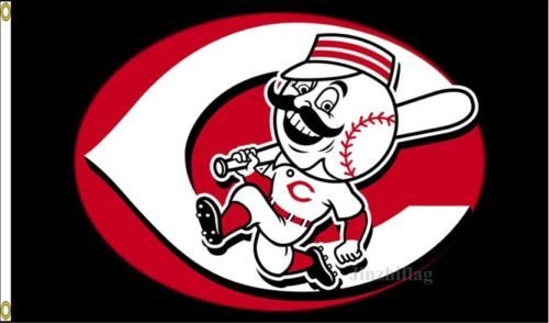 Reds Logo Baseball Grommets Large Indoor Outdoor College Flag 3' x 5' Banner