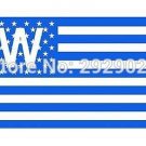 Chicago Cubs W USA Star and Stripes Flag 3x5FT flag