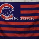 Chicago Cubs Nation USA Star and Stripes Flag 3x5FT flag