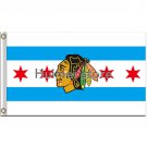 Chicago Blackhawks USA Team Logo Premium Team Hockey Flag 3X5FT  flag