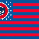 3X5FT  Chicago CUBS with us stars and US stripes banner metal Grommets flag