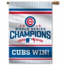 Chicago Cubs Pinstripes World Champions 2016 Banner Flag 28Wx40H inches Banner