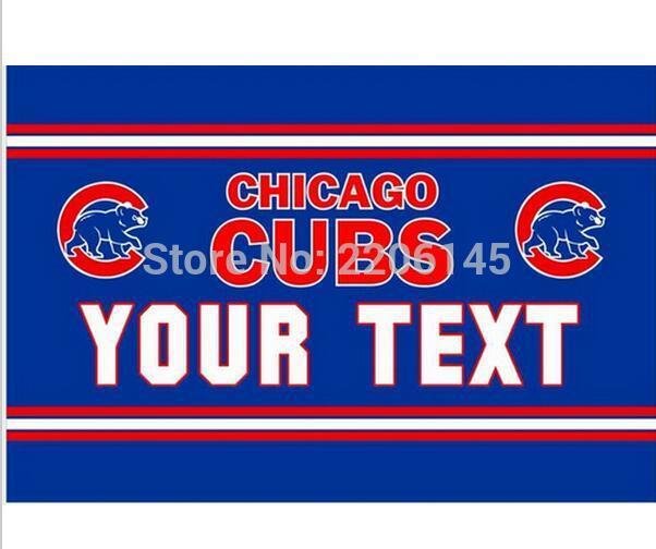 3X5FT  NEW Chicago Cubs flag YOUR TEXT banner metal Grommets