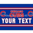 3X5FT  NEW Chicago Cubs flag YOUR TEXT banner metal Grommets