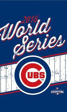 polyester Chicago Cubs 2016 world series flag 3ftx5ft with metal Grommets